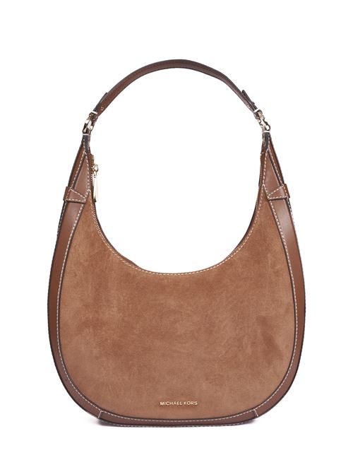 Preston large shoulder bag in brown suede MICHAEL KORS | 30T4G0PH9S230LUGGAGE